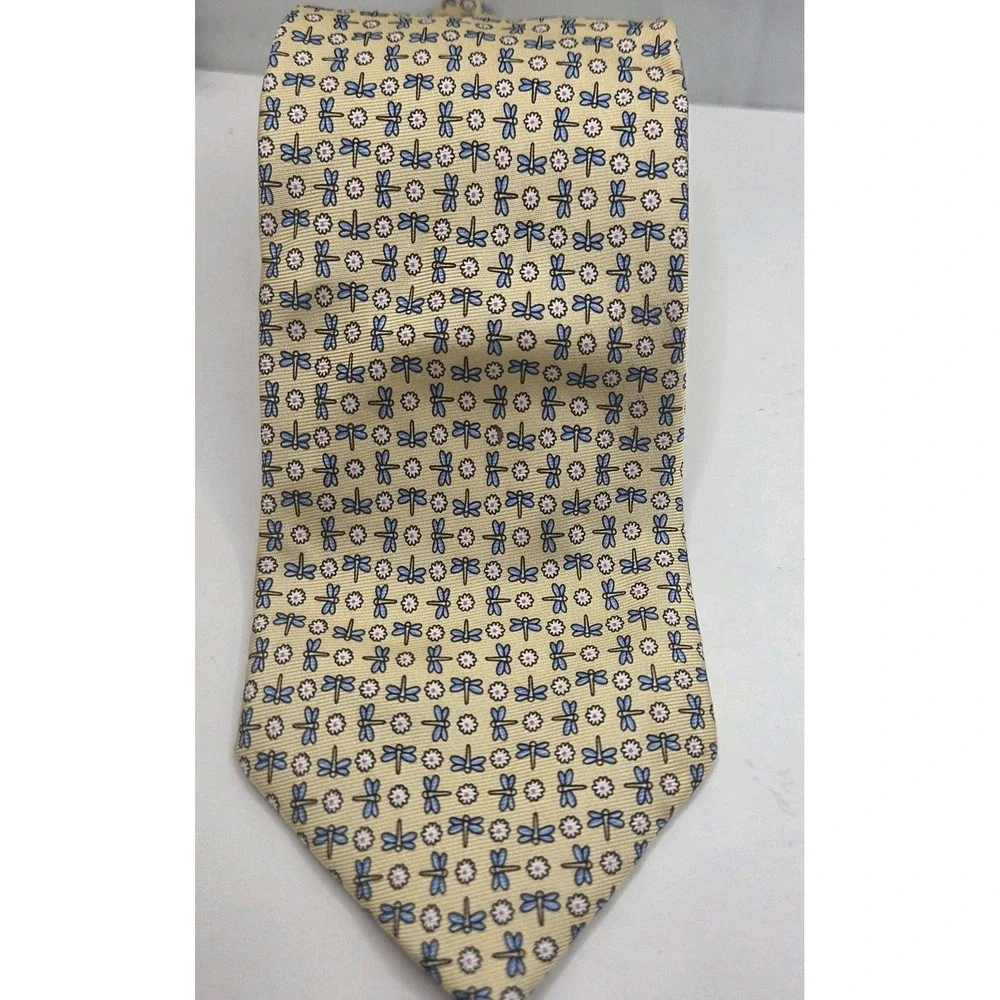 Pierre Cardin Men's Tie Yellow Horsefly Pattern 3x58